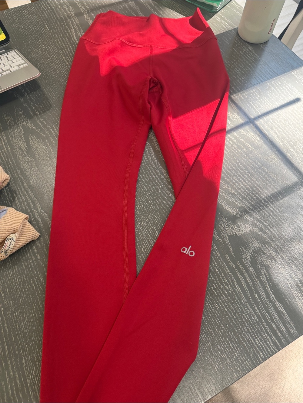ALO Yoga high waisted AirLift Red Leggings